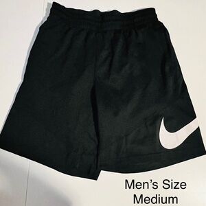 Nike Black Shorts with White Logo